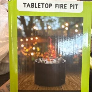 Modern Oasis Tabletop Fire Pit